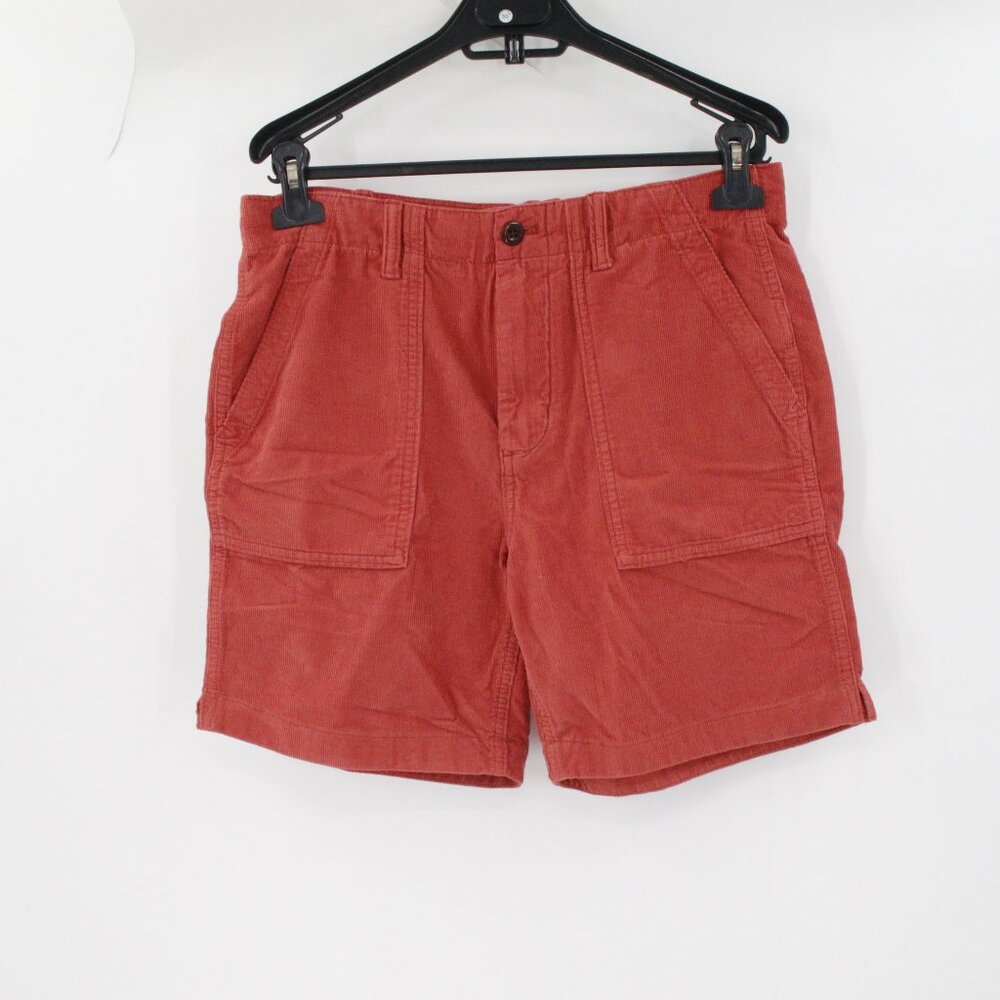 Outerknown Men's Rust Red Flat Front Shorts
